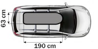 Thule pacific 600 online dimensions